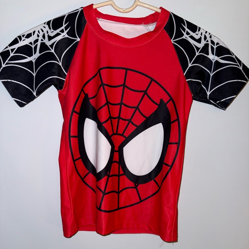 Kids Red Spider Rashguard
